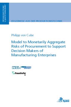Model to Monetarily Aggregate Risks of Procurement to Support Decision Makers of Manufacturing Enterprises